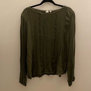Olive Green Gap Top